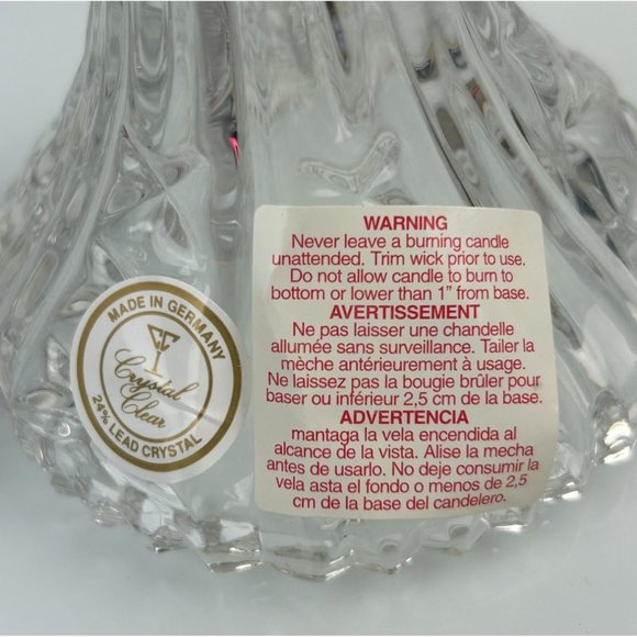 Vintage Anna Hutte Bleikristall Dorsette Crystal Pair of Candlesticks, Germany - Picture 9 of 15